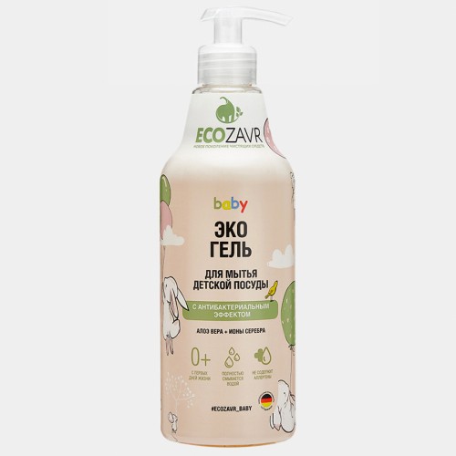 ECOZAVR эко гель для мытья посуды «Алоэ»